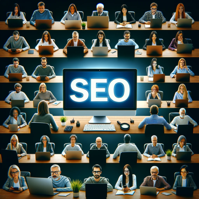 varias personas toman clase de seo 2023 y 2024